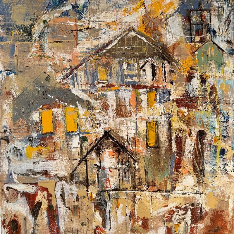 December mood, 2025, acrylic on canvas, 30.5 × 24 in
